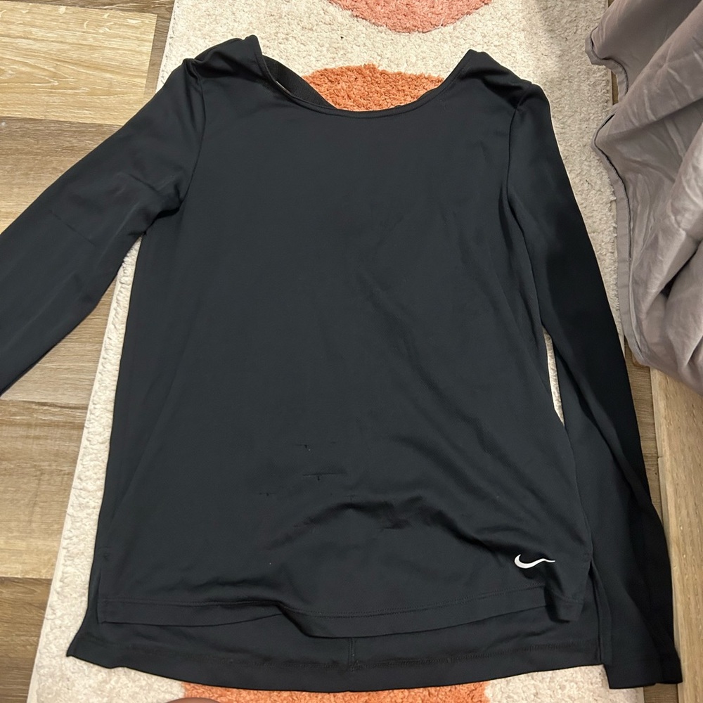 Nike very thin long sleeve open back